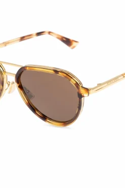 Bottega Veneta BRĄZOWY Okulary przeciwsłoneczne