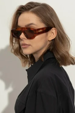 Bottega Veneta BRĄZOWY Okulary przeciwsłoneczne