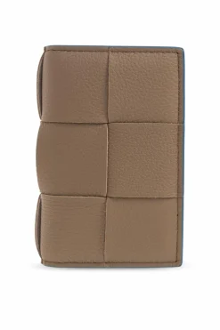 Bottega Veneta BRĄZOWY Składane etui na karty