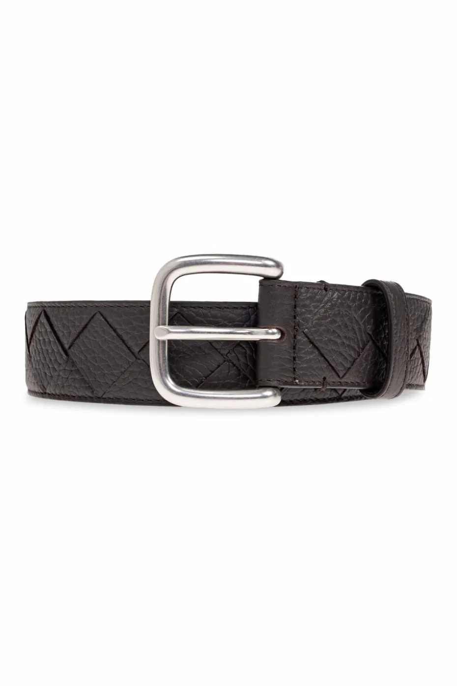 Bottega Veneta BRĄZOWY Skórzany pasek