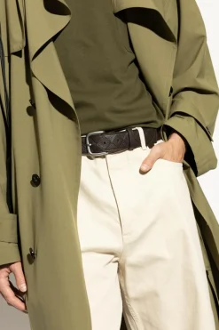 Bottega Veneta BRĄZOWY Skórzany pasek
