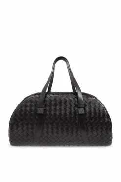 Bottega Veneta BRĄZOWY Skórzana torba podręczna