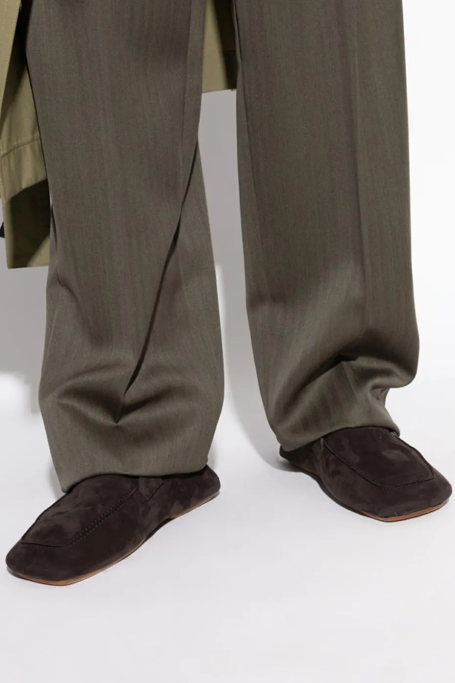 Bottega Veneta BRĄZOWY Skórzane buty `Daddy`