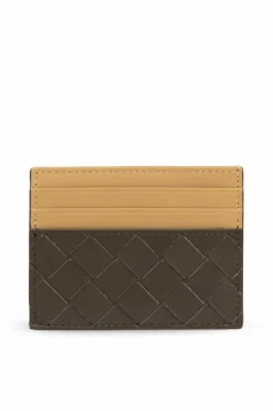 Bottega Veneta BRĄZOWY Skórzane etui na karty