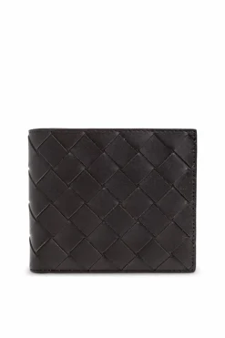 Bottega Veneta BRĄZOWY Skórzany portfel