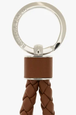 Bottega Veneta BRĄZOWY Skórzany brelok