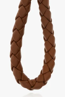 Bottega Veneta BRĄZOWY Skórzany brelok