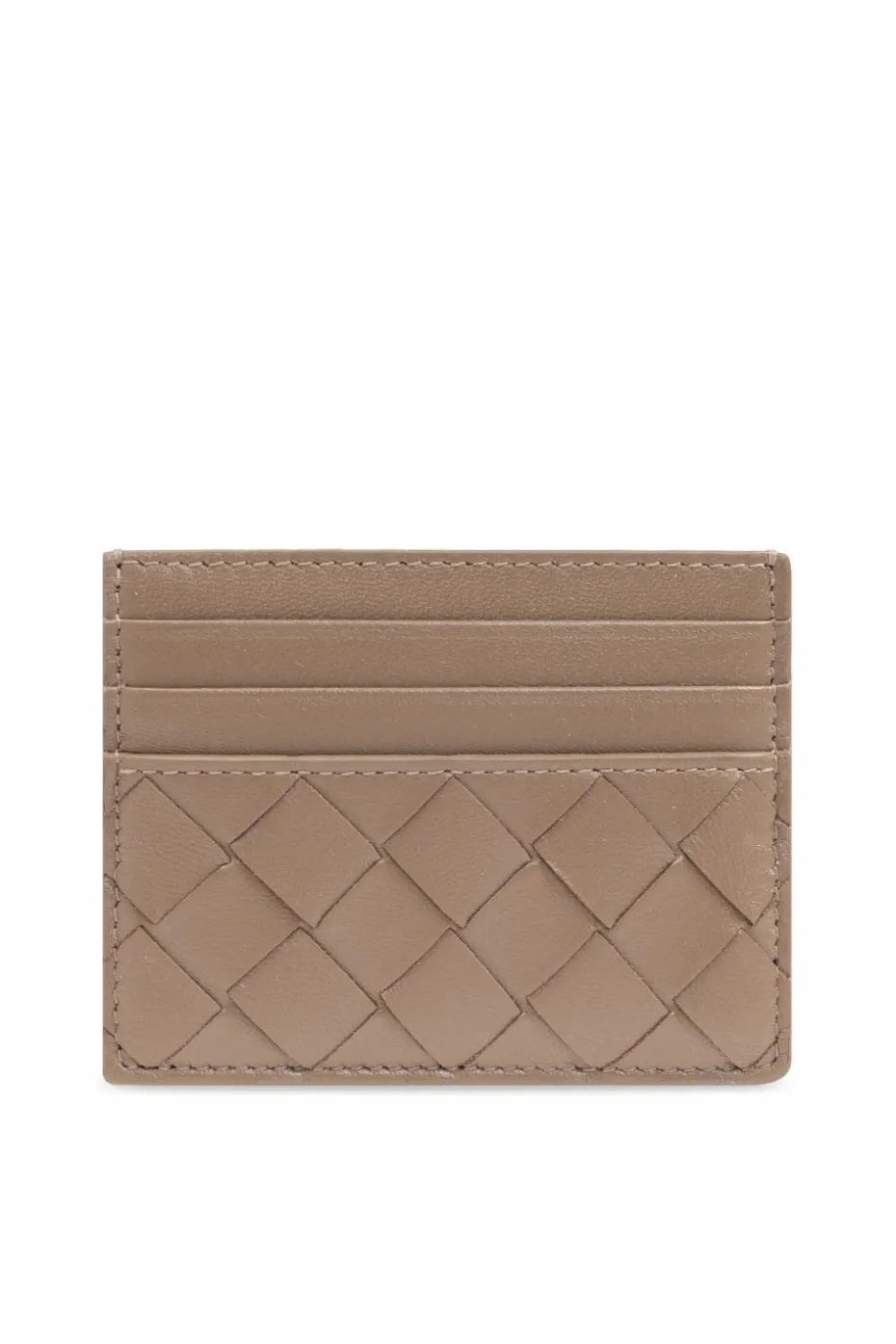 Bottega Veneta BRĄZOWY Skórzane etui na karty