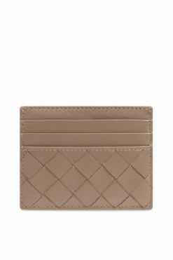 Bottega Veneta BRĄZOWY Skórzane etui na karty
