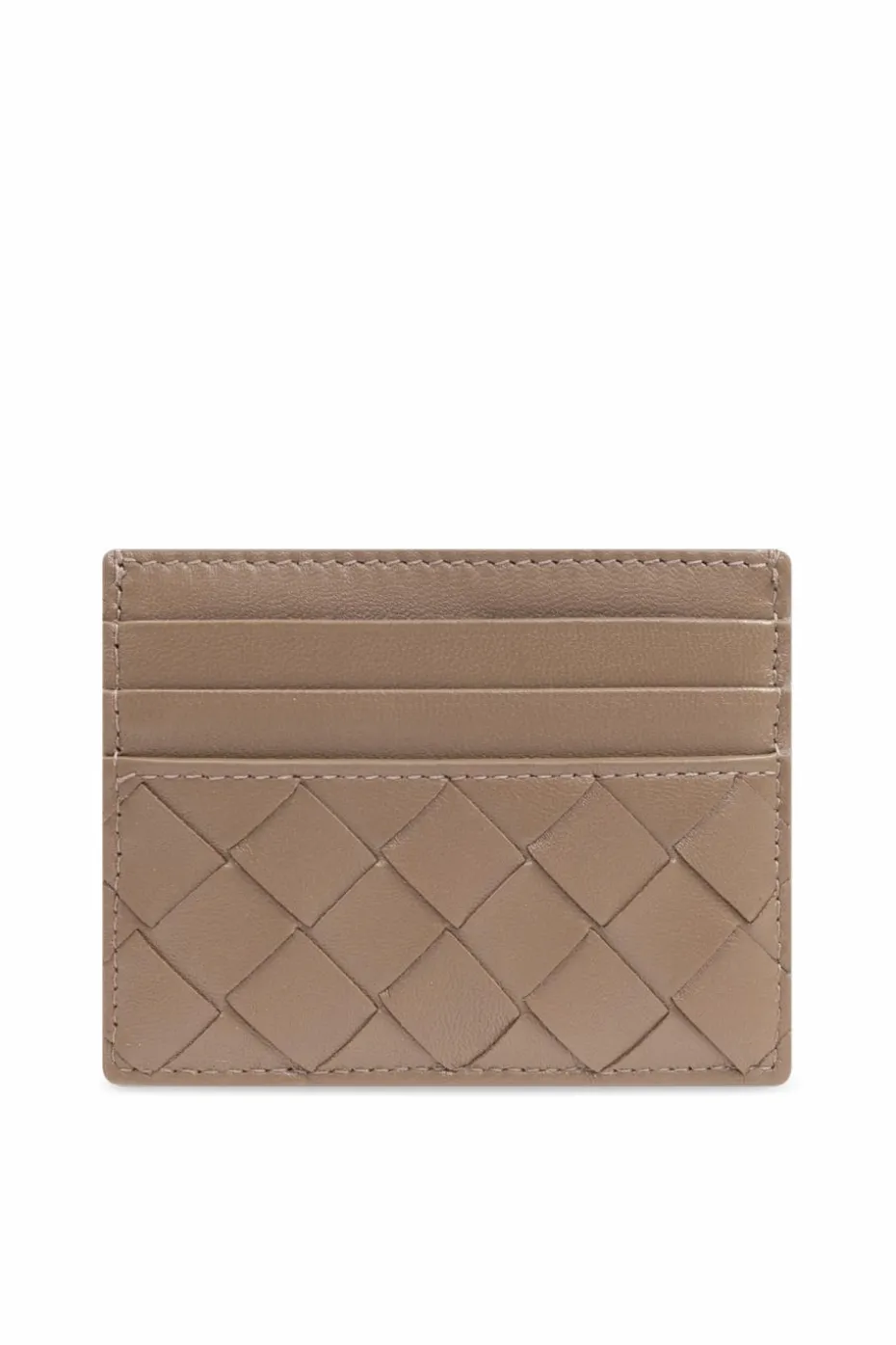 Bottega Veneta BRĄZOWY Skórzane etui na karty