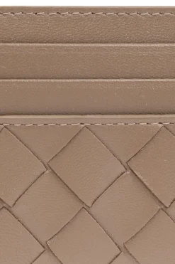 Bottega Veneta BRĄZOWY Skórzane etui na karty