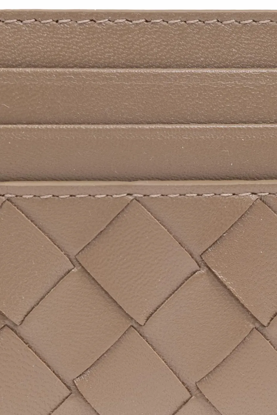 Bottega Veneta BRĄZOWY Skórzane etui na karty