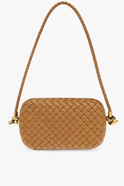 Bottega Veneta BRĄZOWY Torba na ramię ‘Knot Small’