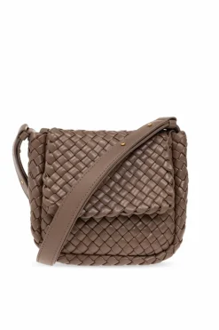 Bottega Veneta BRĄZOWY Torba na ramię ‘Cobble Small’