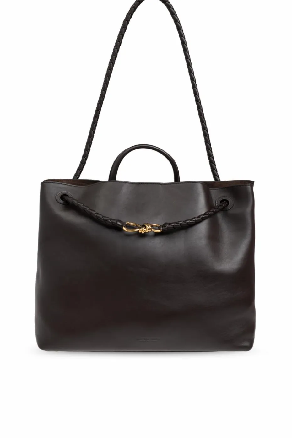 Bottega Veneta BRĄZOWY Torba `Andiamo Large` typu `shopper`