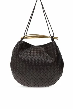 Bottega Veneta BRĄZOWY Torba na ramię ‘Sardine Medium’