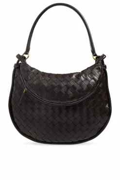 Bottega Veneta BRĄZOWY Torba na ramię ‘Gemelli Medium’