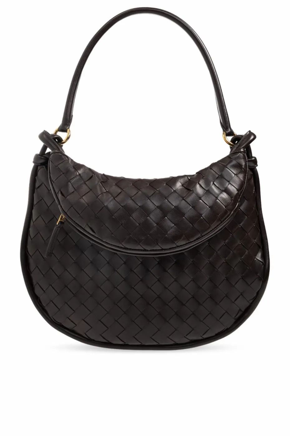 Bottega Veneta BRĄZOWY Torba na ramię ‘Gemelli Medium’