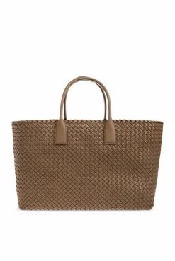 Bottega Veneta BRĄZOWY Torba ‘Cabat Large’ typu ‘shopper’