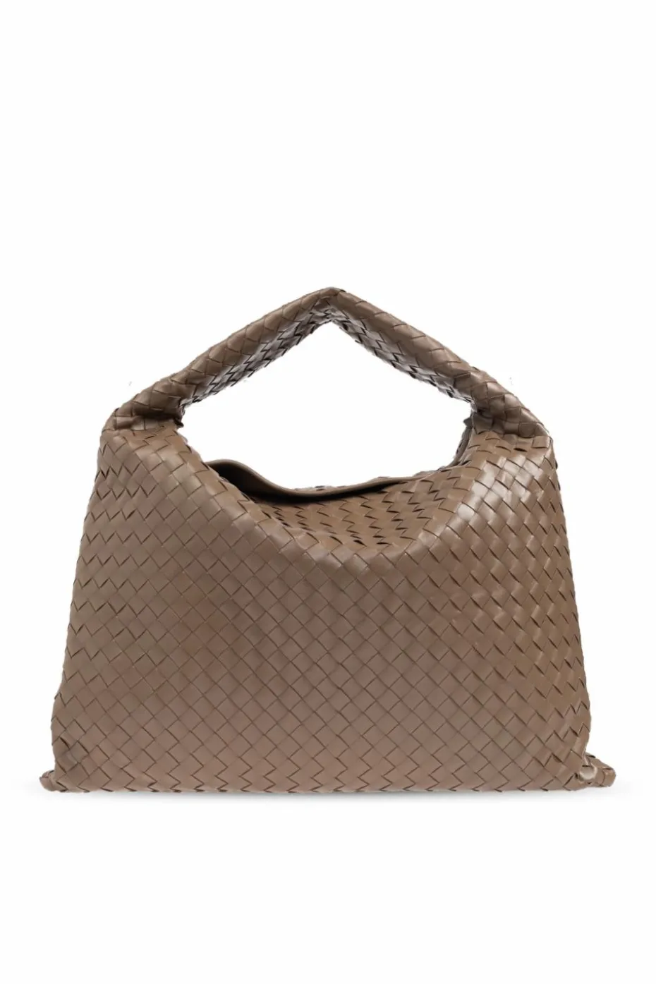 Bottega Veneta BRĄZOWY Torba na ramię `Hop Large`