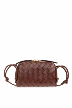 Bottega Veneta BRĄZOWY Torba na ramię `Concert`