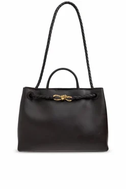 Bottega Veneta BRĄZOWY Torba do ręki `Andiamo Medium`