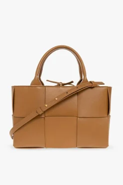 Bottega Veneta BRĄZOWY Torba ‘Arco Mini’ typu ‘shopper’