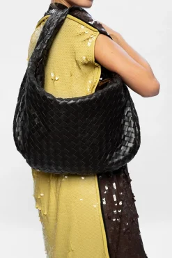 Bottega Veneta BRĄZOWY Torba na ramię ‘BV Jodie’
