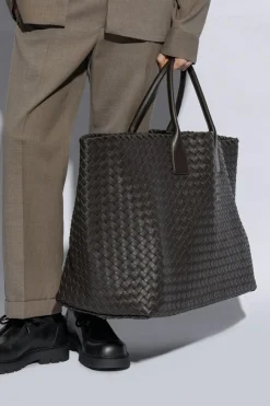 Bottega Veneta BRĄZOWY Torba ‘Cabat Maxi’ typu ‘shopper’