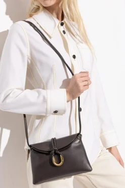 Bottega Veneta BRĄZOWY Torba na ramię `Liberta Baby`