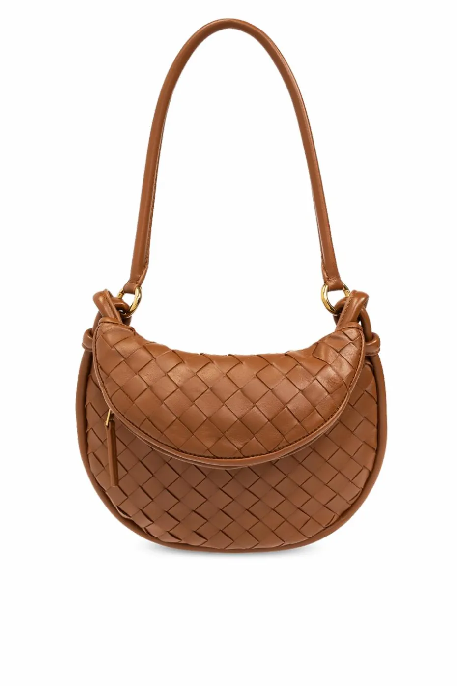 Bottega Veneta BRĄZOWY Torba na ramię ‘Gemelli Small’