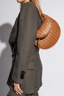 Bottega Veneta BRĄZOWY Torba na ramię ‘Gemelli Small’