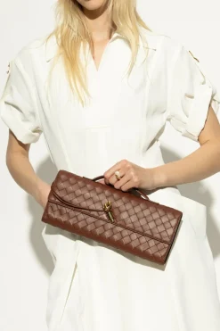 Bottega Veneta BRĄZOWY Torba do ręki `Andiamo`