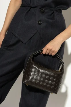 Bottega Veneta BRĄZOWY Torba do ręki `Wallace Mini`