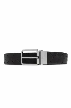 Bottega Veneta CZARNY Dwustronny pasek