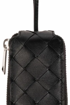 Bottega Veneta CZARNY Etui na klucze