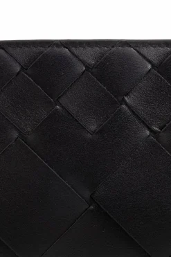 Bottega Veneta CZARNY Etui na karty z logo