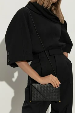 Bottega Veneta CZARNY Etui na telefon `Solstice Horizontal`