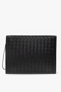 Bottega Veneta CZARNY Etui na dokumenty ‘Classic Intrecciato Medium’