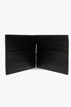 Bottega Veneta CZARNY Etui na karty z klipsem na banknoty