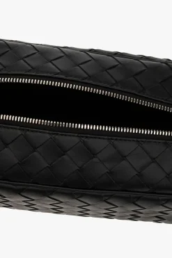 Bottega Veneta CZARNY Kosmetyczka z plecionką ‘Intrecciato’