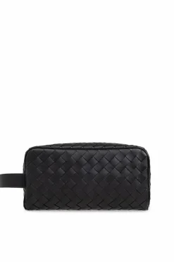 Bottega Veneta CZARNY Kosmetyczka `Intrecciato`