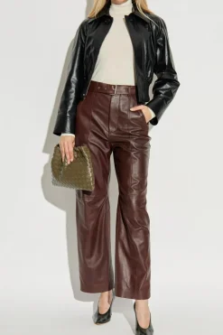 Bottega Veneta CZARNY Kurtka skórzana