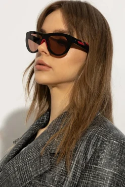 Bottega Veneta CZARNY Okulary przeciwsłoneczne ‘Mitre Square’