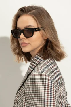 Bottega Veneta CZARNY Okulary przeciwsłoneczne