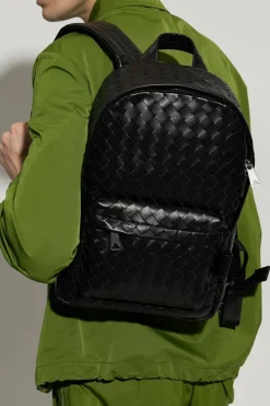 Bottega Veneta CZARNY Plecak ‘Classic Intrecciato Small’