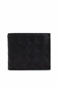 Bottega Veneta CZARNY Portfel z plecionką