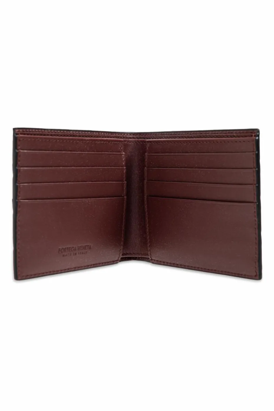 Bottega Veneta CZARNY Portfel z plecionką