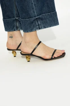 Bottega Veneta CZARNY Sandały na obcasie ‘Knot’