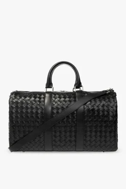 Bottega Veneta CZARNY Skórzana torba podręczna